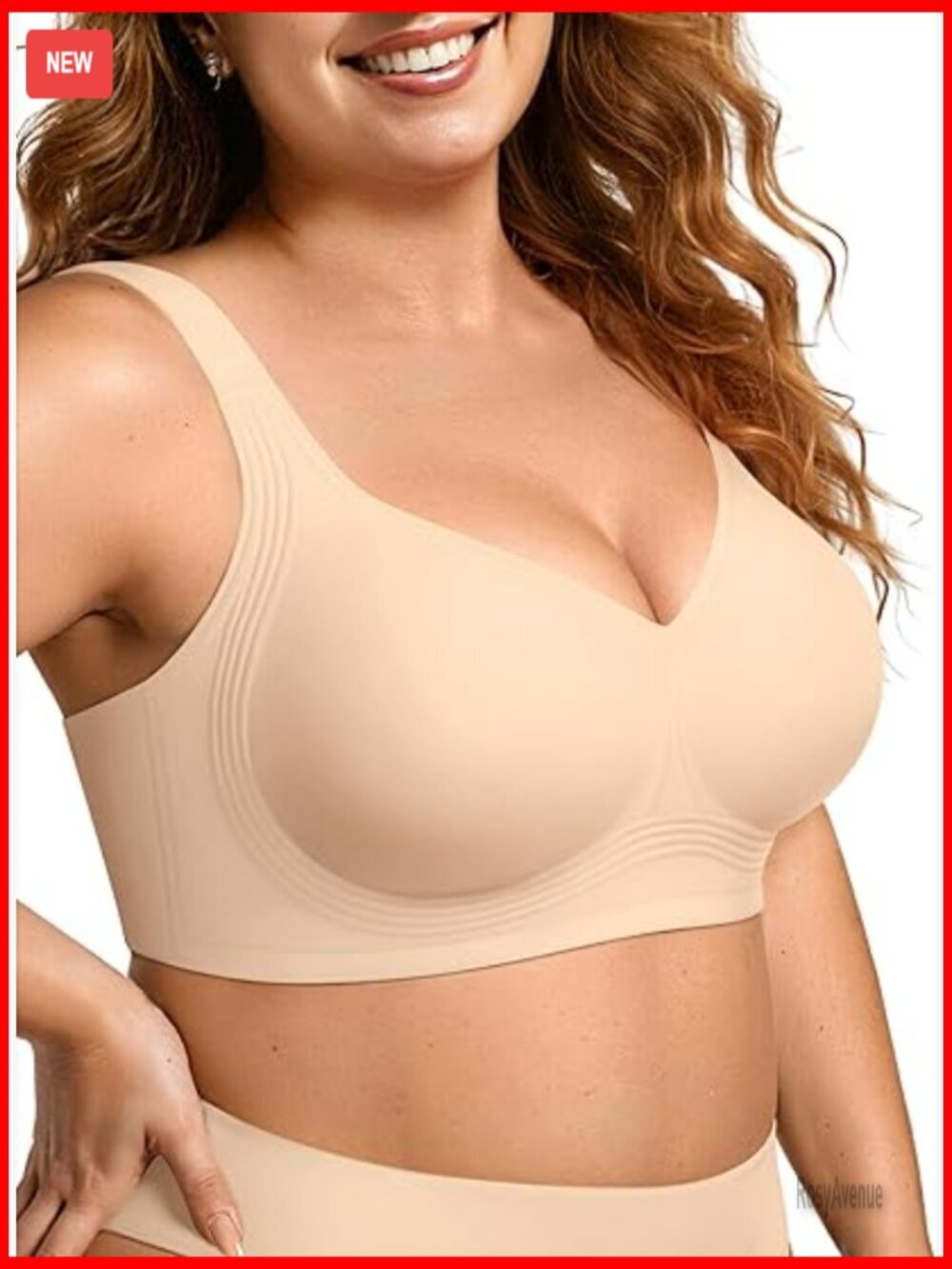 Plus Size Wireless Push Up Bra Seamless Full Coverage No Underwire Tshirt Bras